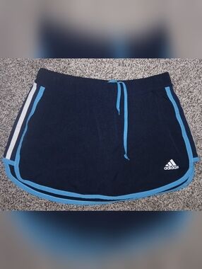 ADIDAS ladies XS navy knit skort tennis golf athleisure